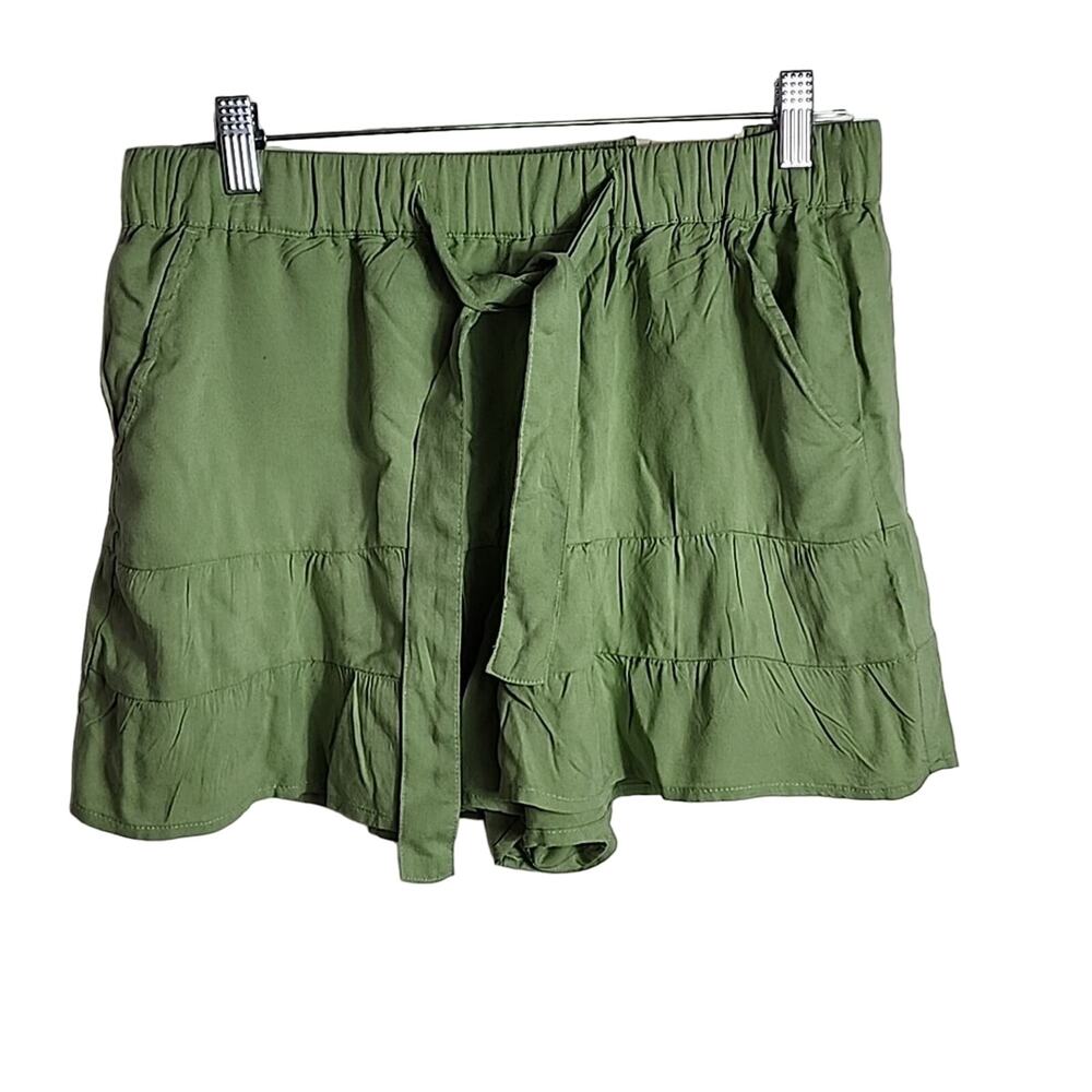 Sonoma High Rise Ruffle Shorts, NWT, Large